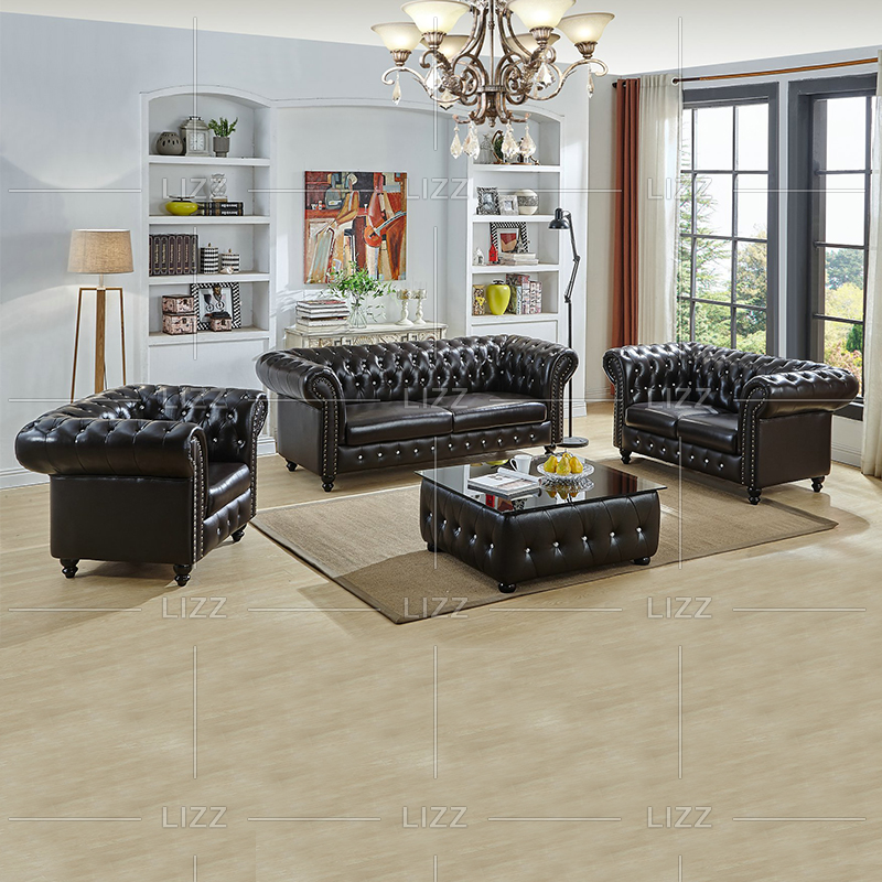 Furniture Set LED High Quality Leather 1 Seater Sofa