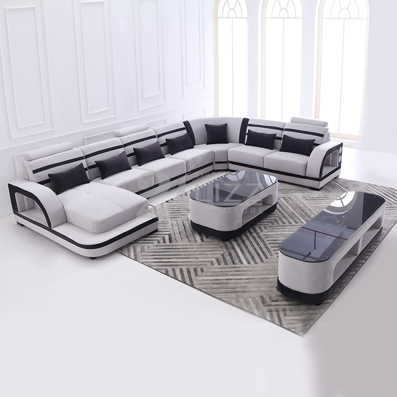 Fabric Sectional Sofa Set with USB and music player