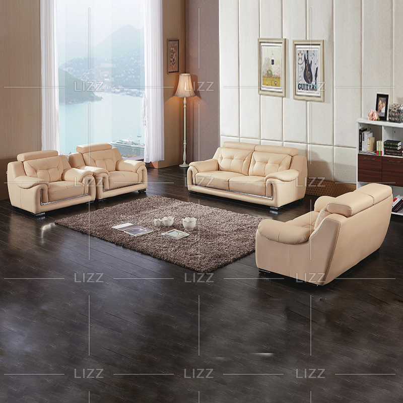 Foshan Sofa Factory Modern Leather Sectional Sofa Set