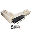 Divani Casa Minimalist Leather Sectional Sofa Italiano L-shape Corner Sofa Set