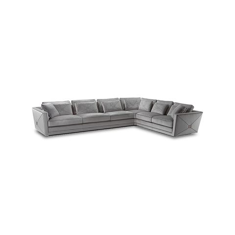 Italian Modern Corner Sectional Fabric Lounge Extro Composition Sofa