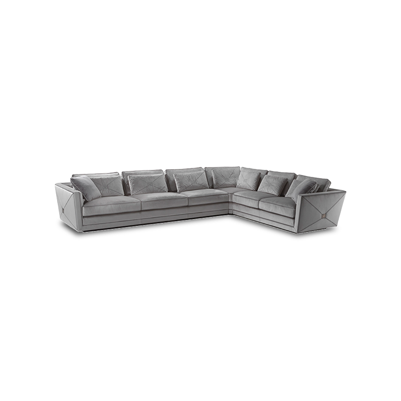Italian Modern Corner Sectional Fabric Lounge Extro Composition Sofa
