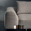 Premium Sofa Collections Middle East Furniture Boucle Suede Fabric Corner Sectional Sofa