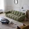 OEM Modern Sofa Factory Italy Modern Green Boucle Fabric Lily Sofa