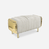 Luxury Tailormade Furniture Footrest Fabric Stool Imperfectio Ottoman