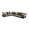  Brown Fabric Corner Floor Couch Arabic Sofa Seating Floor Pillow Seats