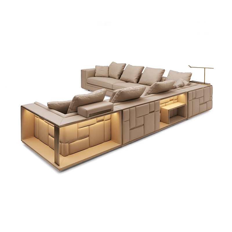 Italian Leather Luxury Sofa Babylon Sofa Leather Corner Sectional