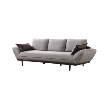 Middle East Furniture Turkish Wooden Base Fabric Couch Bade Sofa