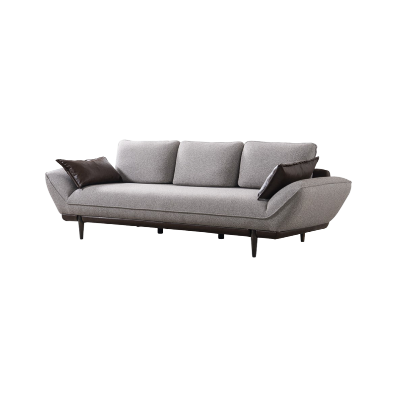 Middle East Furniture Turkish Wooden Base Fabric Couch Bade Sofa Set