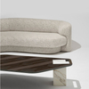 Foshan Modern Sofa Factory Wholesale Furniture 3 4 Seater Curved Couch