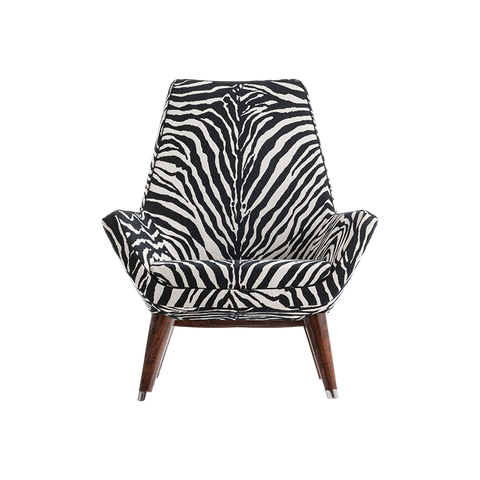 Italian Luxury Furniture Leisure Chair And Ottoman Set Genziana Armchair