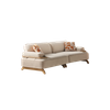 Furniture Wholesalers Nordic Lounge Furniture Orange Beige Fabric Banco Sofa Set
