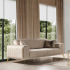 Turkish Kinik Furniture Living Room Velvet Fabric Lounge Carina Sofa Set