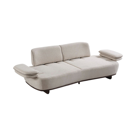 Factory Direct Wholesale Fabric Living Room Sofa Set Cream Color Sofas