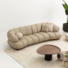 Comfortable Fabric Couch Foshan Direct Sofa Supplier Dolce Strip Design Sofa Set