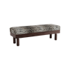 Living Room Bedroom Long Bench with Storage DG Leopard Fabric Thesan Bench
