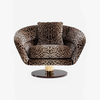 Hotel Lobby Living Room Swivel Accent Chair Designer Leisure Chair Dolce Rosa Armchair