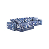 Divani Casa Italian Cleanline Design Fabric Ortensia Sectional Sofa