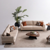 Solid Wood Frame Upholstered Luxury Furniture Nordic Athens Sofa Set