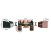 Luxury Italian Leather Couch Sectional Sofa Loveseat and Chair