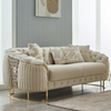 Luxury Lucas Living Room Set Majlis Turkish Furniture Cream Velvet Fabric Sofa