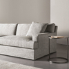 Transitional Apartment Furniture Living Room Sofa Compressed Fabric Sofa Set in Box