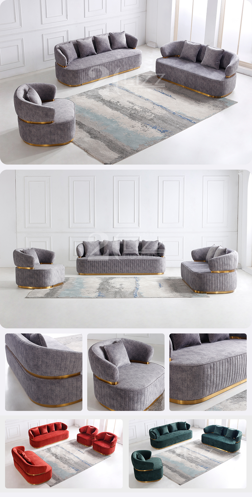 Fabric sofa