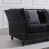 Classical Chesterfield Leather Sectional Sofa Set