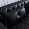 Modern Black Leather Sectional Living Room Sofas