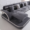 U Shaped Sectional Fabric Sofa with Chaise