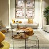  Nordic Modern Boucle Fabric Sectional Sofa Monza Sofa Set