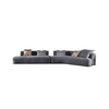 Divani Nip Dettaglio Italian Fabric Lounge Furniture Boucle Fabric Sectional Sofa Set