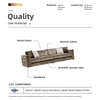 Diamond Divani Italian Mebel Fabric Mobila Sectional Luxury Sofa Set