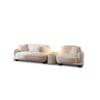 Modern Wabi-sabi Style Furniture Factory Wholesalers Cream Fabric Zion Sofa Set