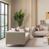 China Turkish Sofa Manufacturer Modern Brown Fabric Massimo Sofa Set