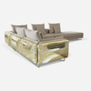 Luxury Custom Furniture Italian Imperfectio Cream Modular Sofa