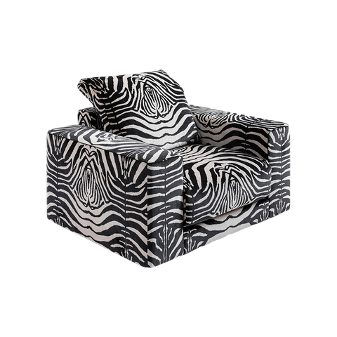 China Luxury Sofa Suppliers Wholesale Single Zebra Fabric Sofa Fresia Armchair
