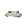 Foshan Sofa Factory Fabric Lounges Alba Sofa Set with Solid Wood Base