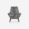 Italian Luxury Furniture Leisure Chair And Ottoman Set Genziana Armchair
