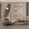 Foshan Upholstered Furniture Factory Turkish Fabric Sofas Alfa Sofa Set