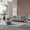 Foshan Living Room Furniture Traditional Ashley Linen Fabric Sofa Set