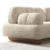 Foshan Bulk Sofa Suppliers Nordic Fabric Sofa Bonbon Sofa Set with Adjustable Backrest