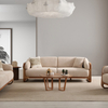 Foshan Affordable Furniture Suppliers Solid Wood Boucle Fabric Bora Sofa Set