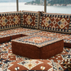 Brown Moroccan Home Decor Cushions Arabic Corner Floor Seating