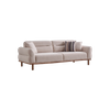 Nordic Beige Sofa Boucle Fabric Suede Fabric Couch with Adjustable Backrest