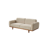 Nordic Scandinavian Modern Fabric Lounge Wooden Sofa Set