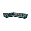 Arabic Living Room Furniture Deep Green Majlis Floor Sofa Corner Floor Seating