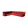 Red Floor Majlis Sofa Wooden Arabic Majlis Cushions Futon Sofas