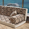 Beige Fabric Floor Cushions Arabic Floor Seating Sectional Pallet Cushion Sofa