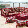 Arabic Floor Sofa Seating Set Middle East Majlis Fabric Cushion Couch